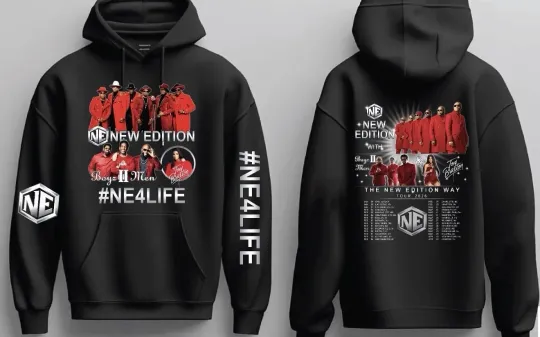Discover Edition “The New Edition Way” Tour 2026 collection T Shirt, Hoodie Etc