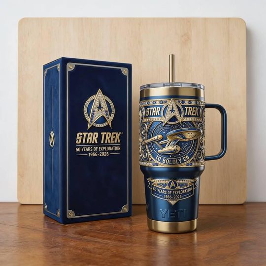 Discover Vintage 40oz Space Exploration Tumbler with Handle, Luxury 3D-Printed Sci-Fi Starship Design, Stainless Steel Insulated Cup