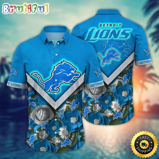 Discover football Detroit Hawaiian Shirt Flower Summer Ready Shirt