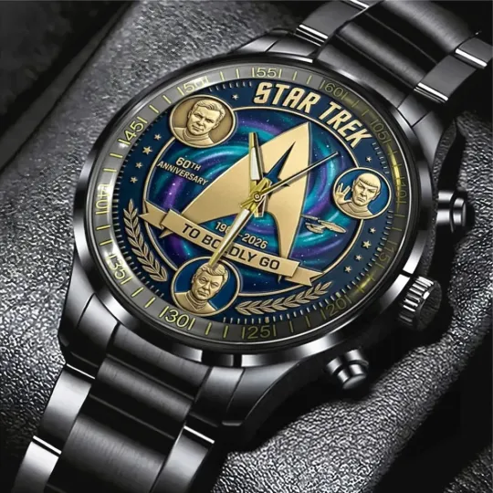 Discover startrek2020 60th Anniversary Black Stainless Steel Watch