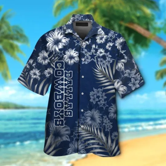 Discover Dallas Football Short Sleeve Button Up Tropical Hawaiian Shirt VER05