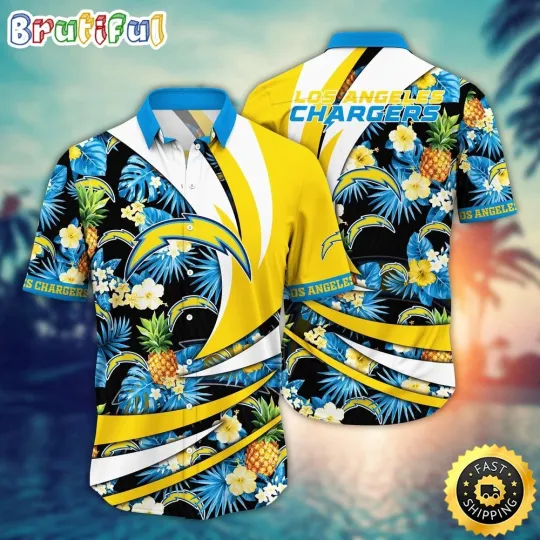 Discover football Los Angeles Chargerss Hawaiian Shirt Flower Classic Hawaii Shirt