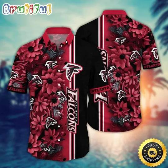 Discover football Atlanta Falconss Hawaii Shirt Flower Tropical Vibes Shirts