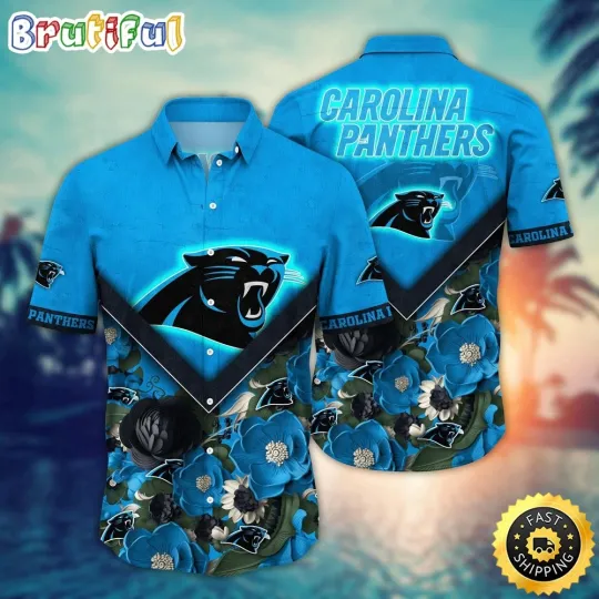 Discover football Carolina Pantherss Hawaiian Shirt Flower Summer Ready Shirt