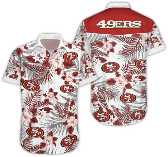 Discover San Francisco 49erss Hawaiian Shirt Tropical Flower Edition For Men