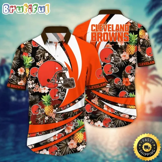 Discover football Cleveland Brownss Hawaiian Shirt Flower Classic Hawaii Shirt