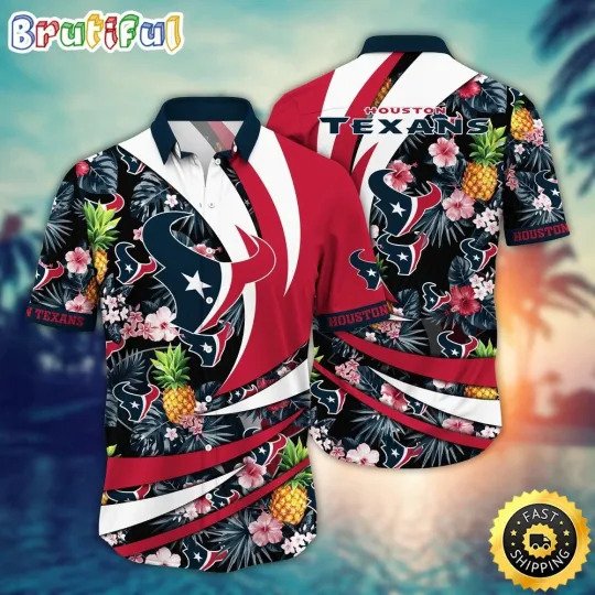 Discover football Houston Texanss Hawaiian Shirt Flower Classic Hawaii Shirt