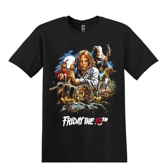 Discover Friday The 13th Movie Horror T-Shirt Black S-3XL