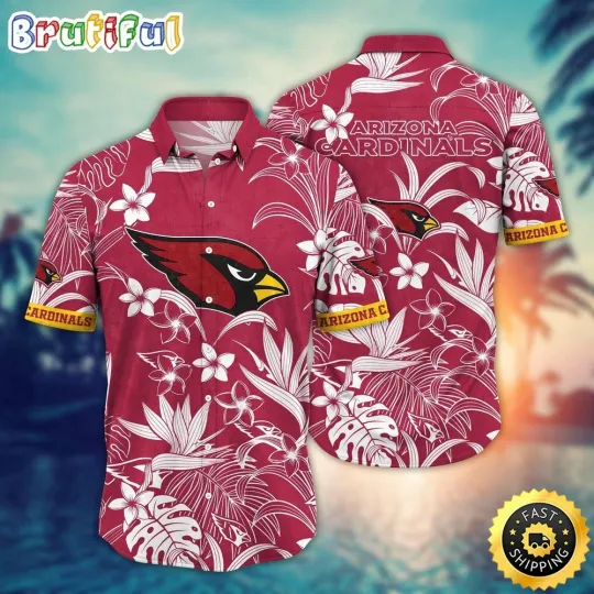 Discover Arizonna Cardinals Hawaiian Shirt Flower Vacation Mood Shirt
