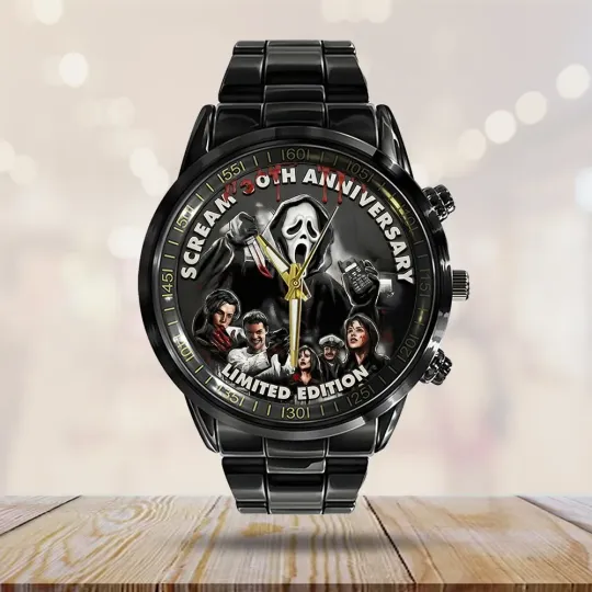 Discover Scream 30th Anniversary Black Stainless Steel Watch