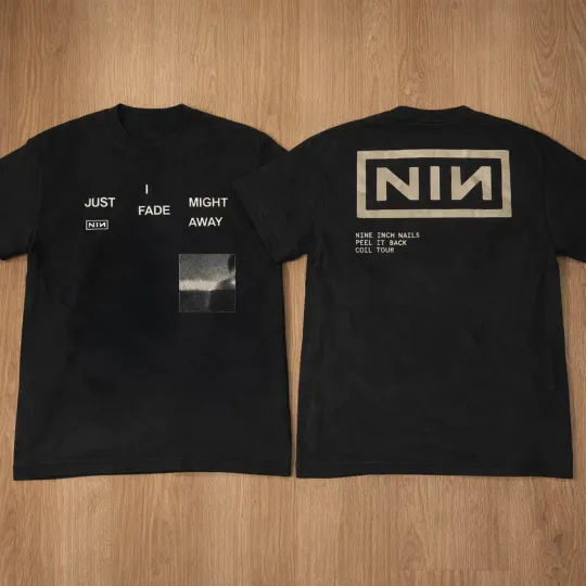 Discover Nine Inch Nails Peel It Back Tour 2026 Lyric Who Wants to Live Forever T-shirt