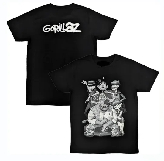 Discover Gorillaz 2026 Tour Unisex T-Shirt Fullsize