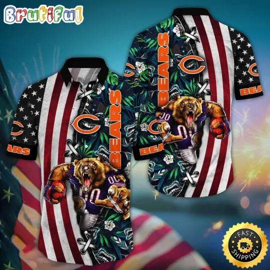 Discover football Chicago Bearss Hawaiian Shirt Mascot Aloha Summer Shirt