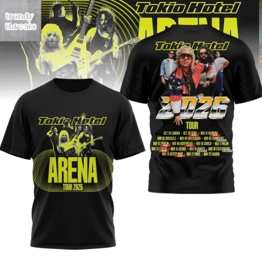 Discover Tokio Hotel Arena 2026 Tour Shirt