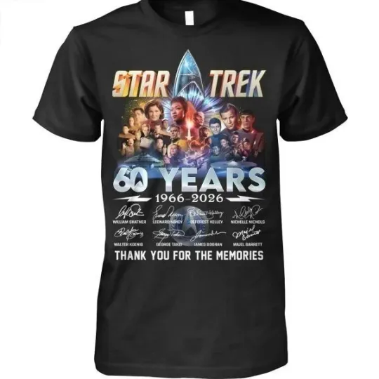 Discover Star Treks 60Th Anniversary 1966-2026 T-Shirt For Holiday Gift Size S-5XL