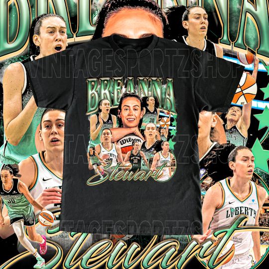 Discover Vintage Breanna Stewart Shirt - Adult & Kids Sizes Vintage Design Retro Bootleg WNBA Gift