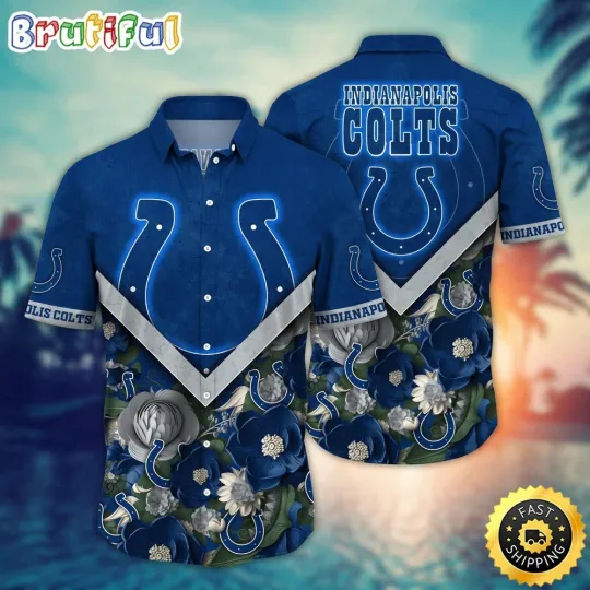 Discover football Indianapolis Coltss Hawaiian Shirt Flower Summer Ready Shirt