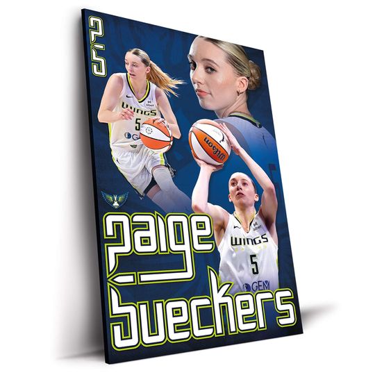 Discover Dallas Wings - Paige Bueckers WNBA Poster Basketball Sports Print Home Decor Wall Art