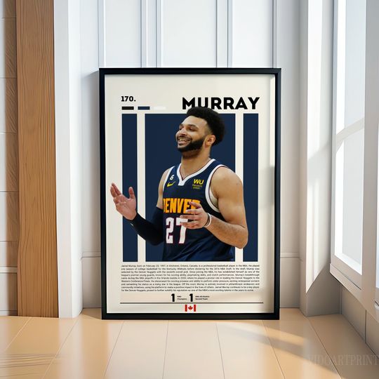 Discover Jamal Murray Poster, Basketball Poster, NBA Poster, Motivational Poster, NBA Decor, Basketball Gift