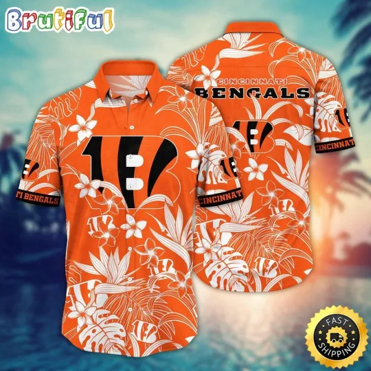 Discover Cincinnati Bengalss Hawaiian Shirt Flower Vacation Mood Shirt