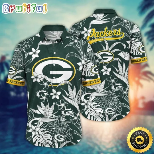 Discover Green Bay Packerss Hawaiian Shirt Flower Vacation Mood Shirt