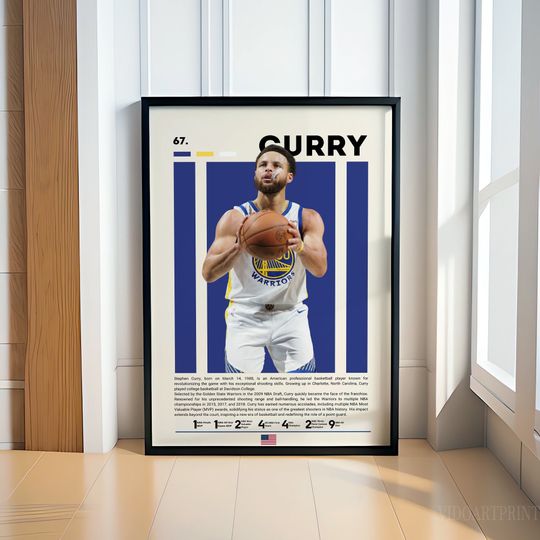 Stephen Curry Poster, Basketball Poster, Golden State Poster, Motivational Poster, Gym Decor, Fitness Poster, Man Cave Art, Gift For Him