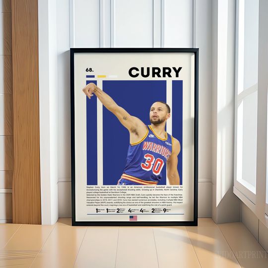 Stephen Curry Poster, Basketball Poster, Golden State Poster, Motivational Poster, Gym Decor, Fitness Poster, Man Cave Art, Gift For Him