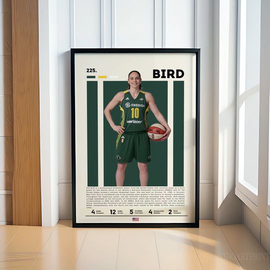 Discover Sue Bird Poster, Basketball Poster, Basketball Print, Motivational Poster, NBA Decor, Fitness Poster, Basketball Gift