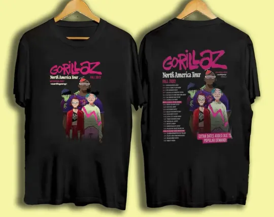 Discover Gorillaz 2022 North America Tour T-Shirt for Men