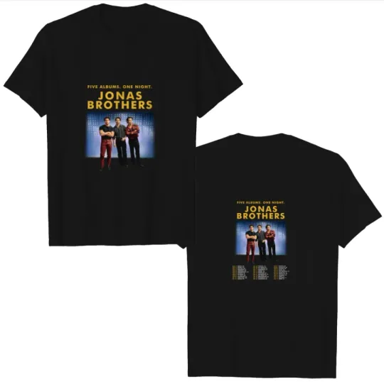 Jonas Brothers 2023 Tour T-Shirt Unisex Heavyweight Concert Tee