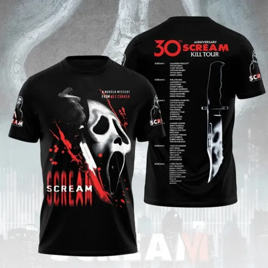 Scream 30th Anniversary 3D Shirt S-5XL M4