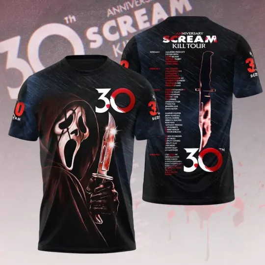 Scream 30th Anniversary 3D Shirt S-5XL M9