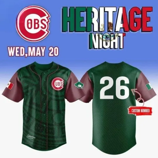 Discover Heritage Night 2026 Personalized Baseball Jersey