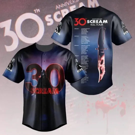 Scream 30th Anniversary Baseball Jersey