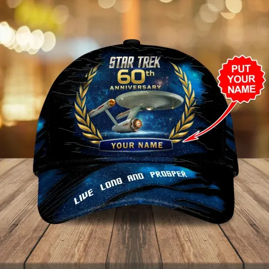 Discover Personalized startrek2020 60th Anniversary 2026 Classic Cap