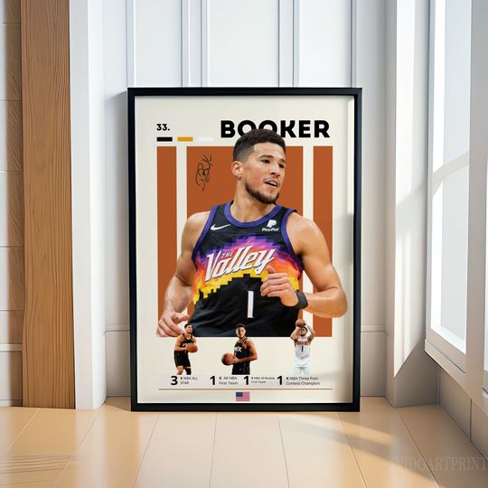 Discover Devin Booker Poster, Basketball Poster, Phoenix Suns Poster, Motivational Poster, Gym Decor, Fitness Poster, Man Cave Art, Gift For Him