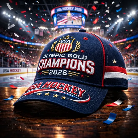 Discover 2026 USA Hockey Olympic Gold Medals Classic Cap
