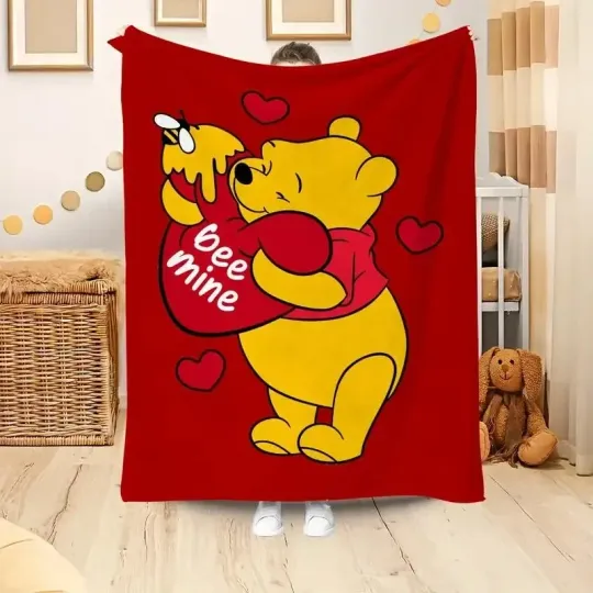 Discover Winnie the Pooh Fleece Blanket - Cozy Throw for Bed and Sofa
