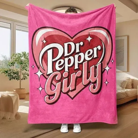 Discover Classic Cherry Cola Lover Soft Flannel Throw Blanket