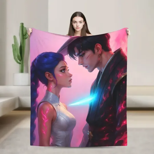 Discover Kpop Fantasy Style Flannel Plush Blanket for Kids