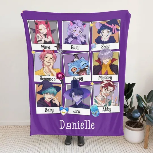 Discover Personalized K-Pop Demon Fan Art Fleece Blanket