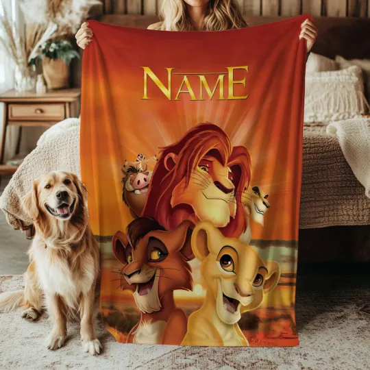 Discover Simba Nala Blanket, Disney The Lion King Friends Blanket