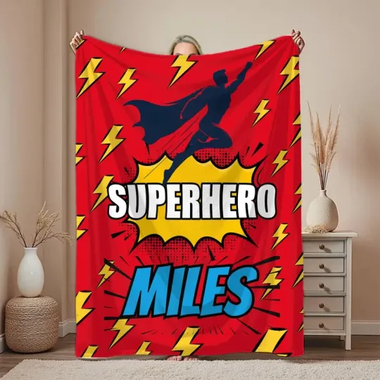 Personalized Toy Story Blanket, Toy Story Buzz Lightyear Custom Name Disney