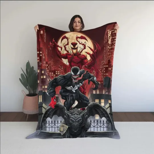 Venom Amazing Blanket, Amazing Pattern Blanket, Harror Blanket,