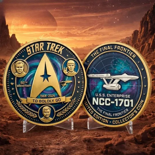 Discover startrek2020 60Th Anniversary Ncc 1701 Enterprise Collectors Coin 2026
