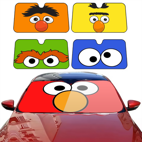 Discover Funny eye S-SesameS-ES Cute Street Car SunShade Car SunShade Windshield Anti-UV Window Windscreen Cover Shade Auto Visor