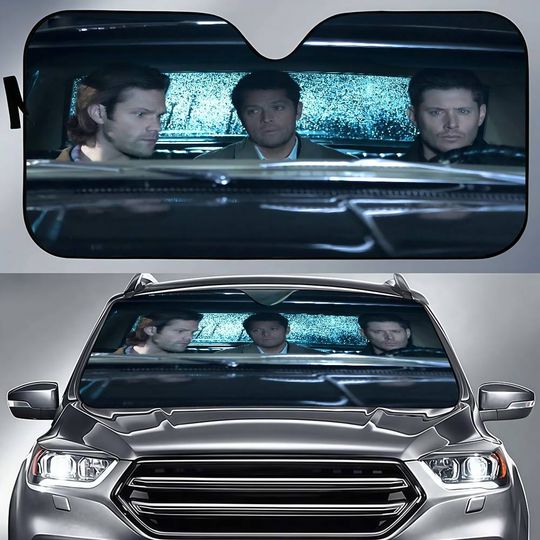 Discover S-Supernatural Driving Car SunShade Cartoon Window For Children Adults Adsorption SunShade Cover