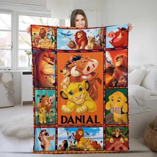 Discover Personalized Lion King Fleece Blanket, Disneyland