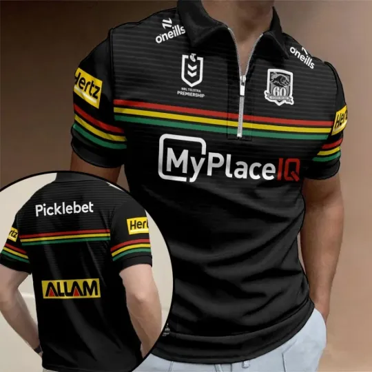 Penrith Panthers 2026 Zip Polo Shirt