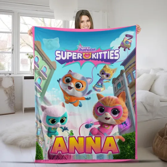 Discover Personalized SuperKitties Fleece Blanket, Disneyland